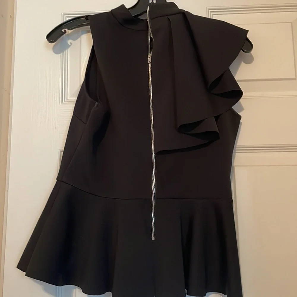 Lulus Forever More Black Peplum Top - Picture 4 of 5